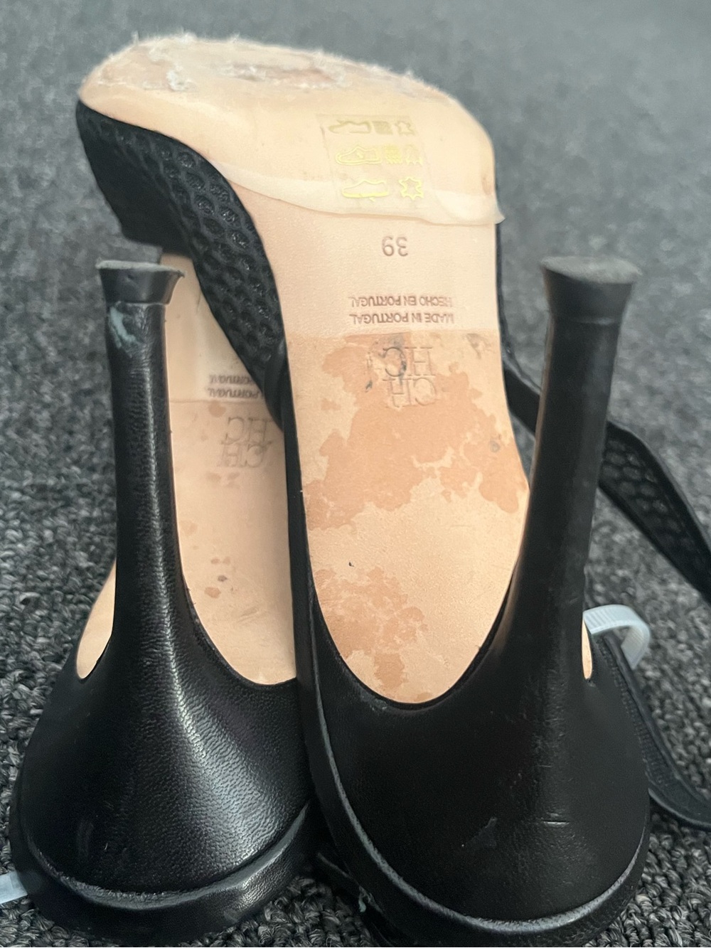 $595 CH Carolina Herrera Insignia Mesh Slingback Pumps Size 39 US 8.5 - Picture 8 of 13
